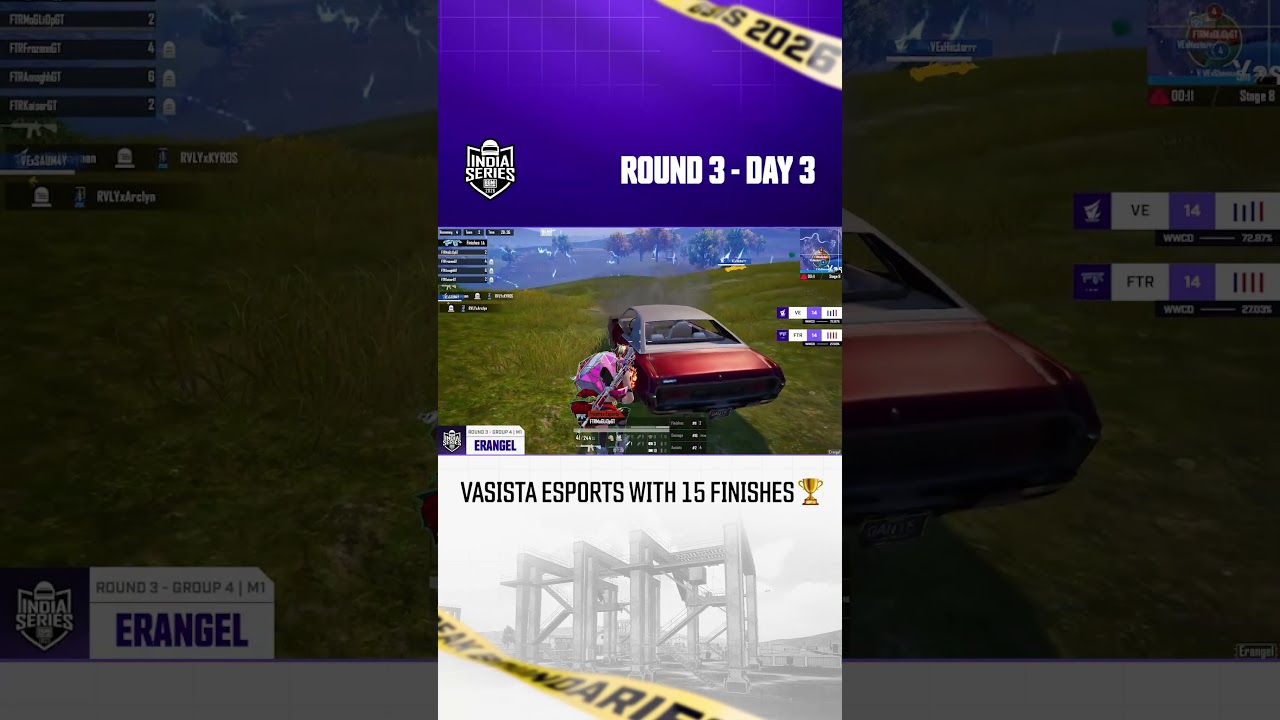 VASISTA ESPORTS WITH 15 FINISHES #BGIS2026 #BreakingBoundaries