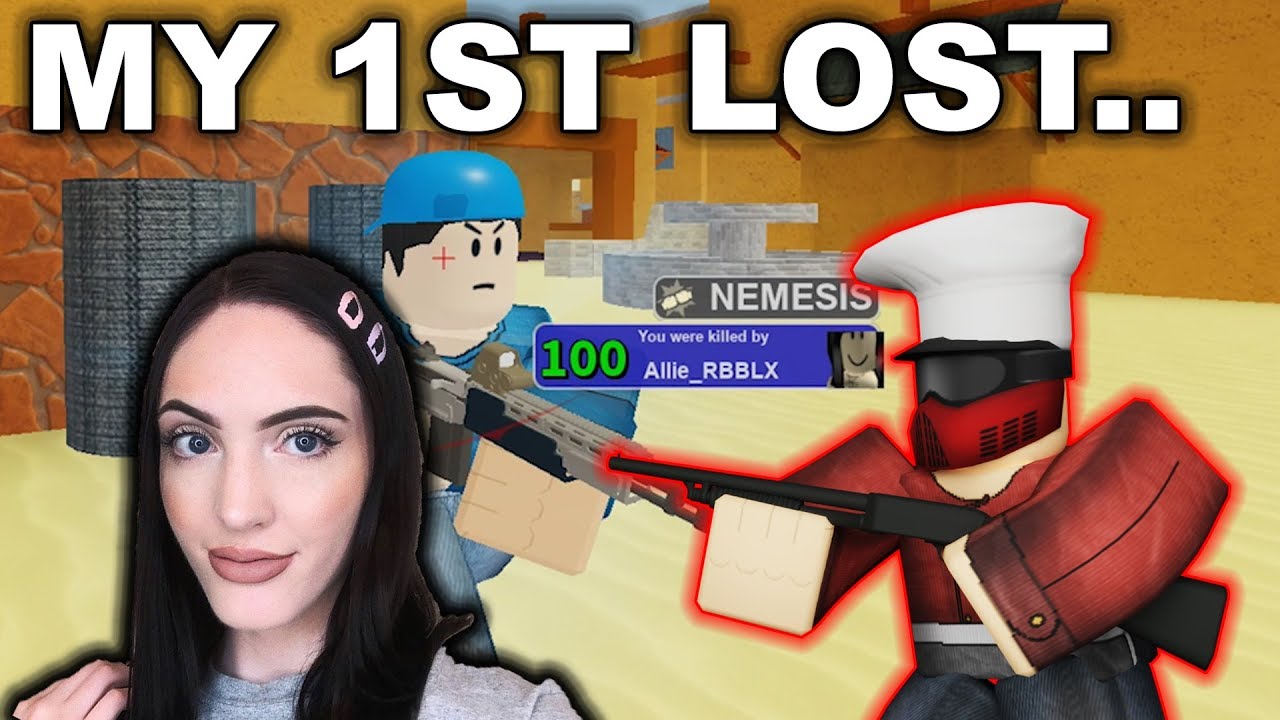 I LOST A 1V1 TO HER IN ARSENAL... | ROBLOX