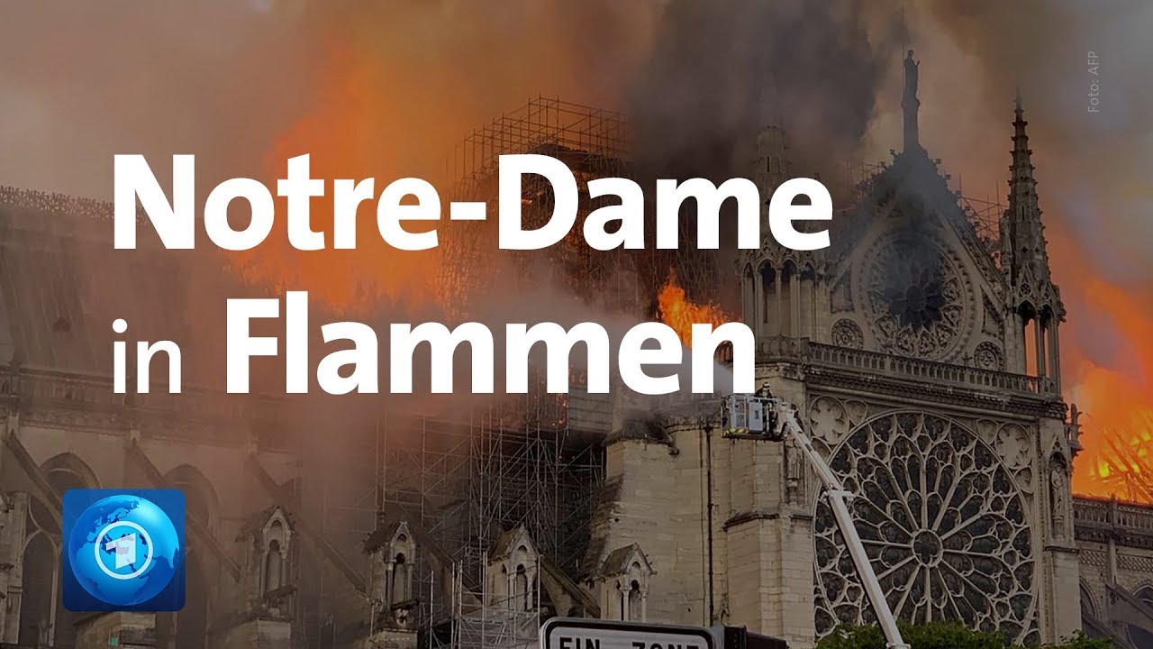 Paris: Kathedrale Notre Dame in Flammen