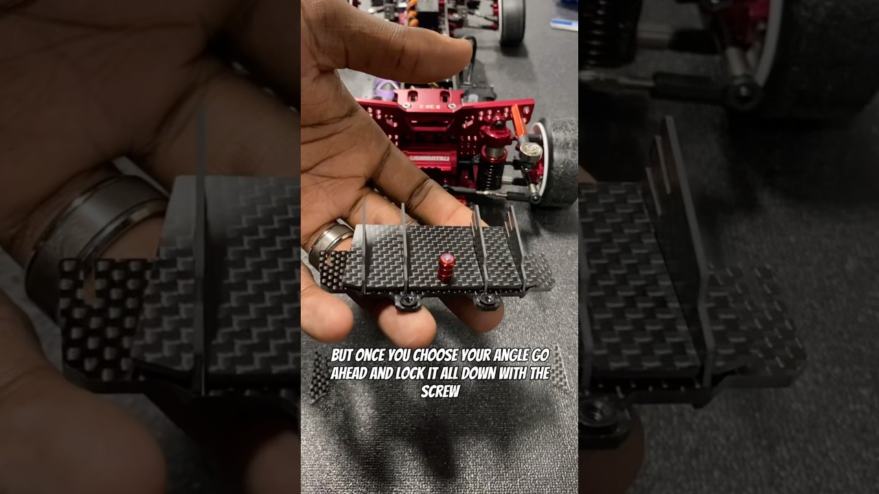 Super Cool Authentic Mods for your RC Car. #rccar #carbonfiber diffuser assembly! #rcdrift #rc