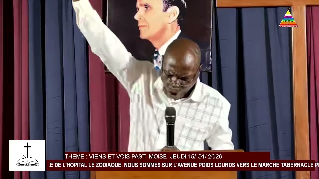 VIENS ET VOIS PASTEUR MOISE JEUDI 15.01.2026