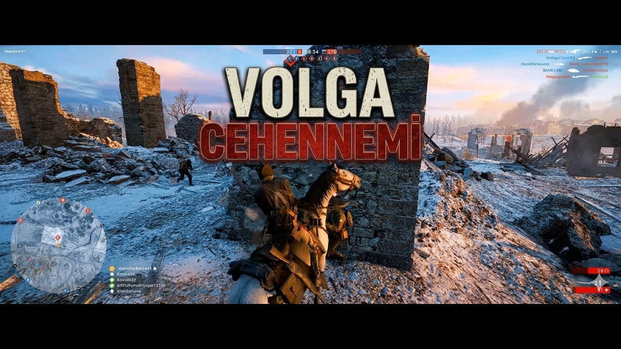 BATTLEFIELD 1 - VOLGA CEHENNEMİ! (4K 60FPS)