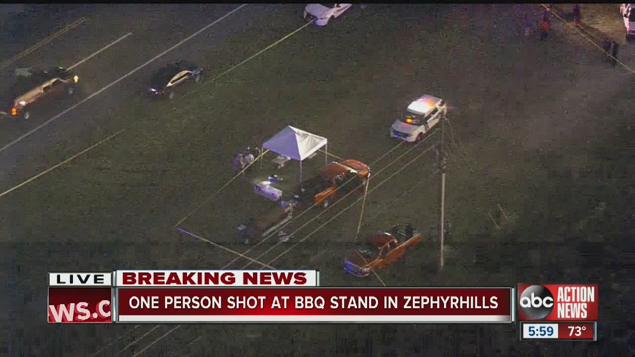 Man shot at roadside BBQ stand