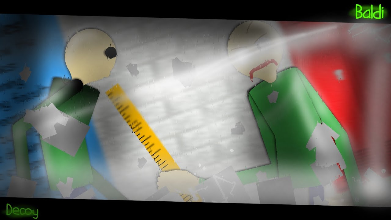 Baldi(Baldi Basics) VS Decoy(Baldi Horror Mod) | Stick Nodes Battle