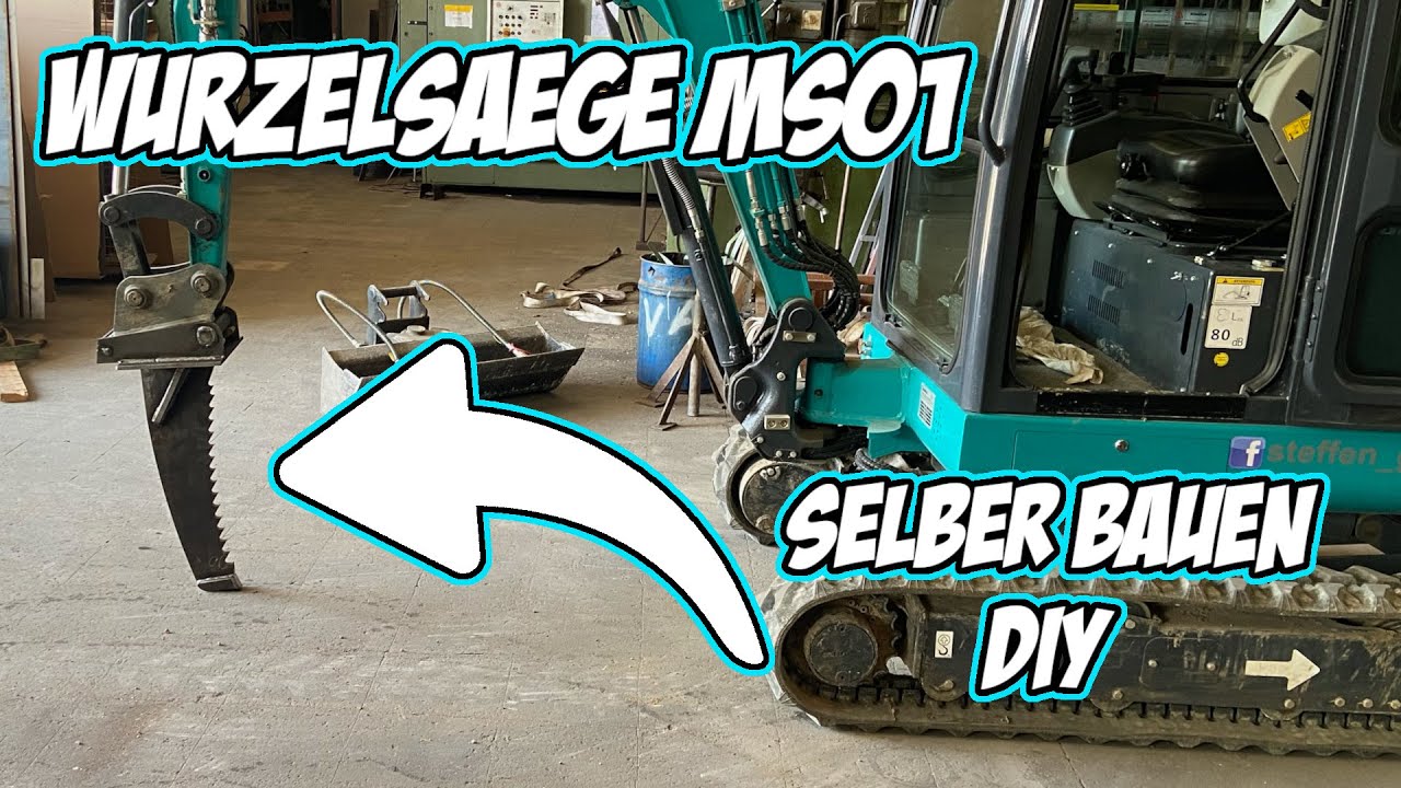 Wurzelsäge - Reißzahn selber bauen | MS01 Minibagger | DIY | China Sunward SWE20F | Selbst&Ständig