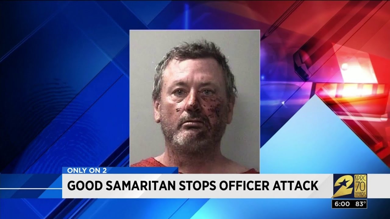Good Samaritan stops officer attack