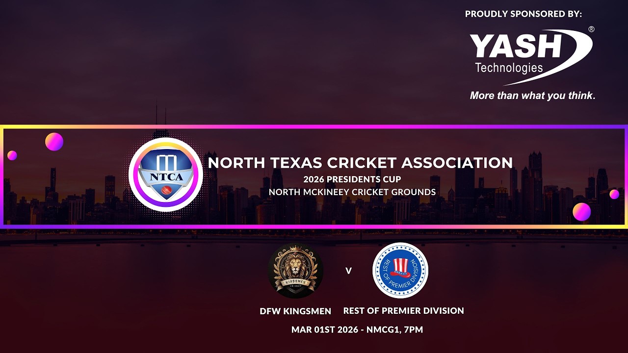 NMCG2 - 2026 PRESIDENTS CUP - NDCC vs Rest of NTCA 2nd Division, Mar 01, 2:30pm