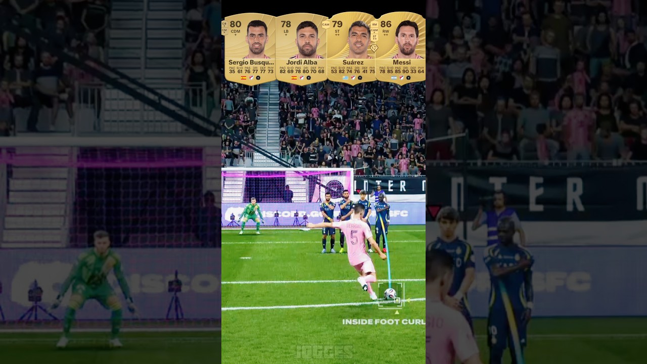 Inter Miami X Prime Bar&ccedil;a 🥺🪄 Freekick Challenge #eafc26 #fc26 #shorts