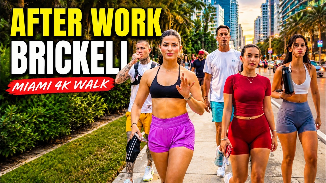 This Is Brickell After Work 🌆 | Miami 4K Walk