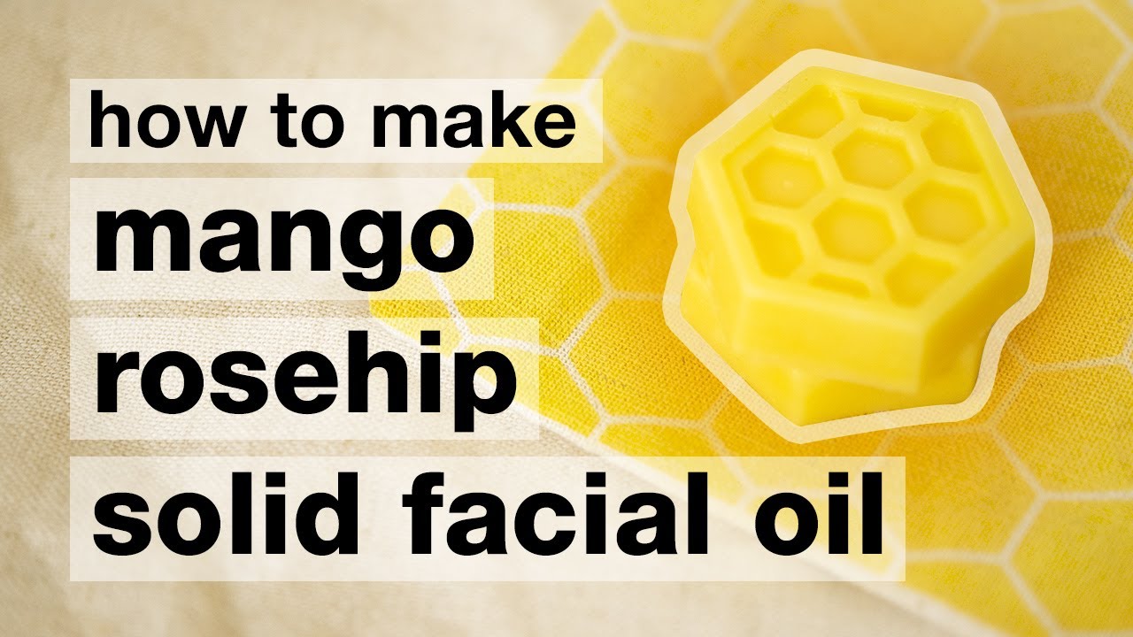 DIY No-Packaging Solid Facial Oil with 5 natural ingredients / Humblebee & Me
