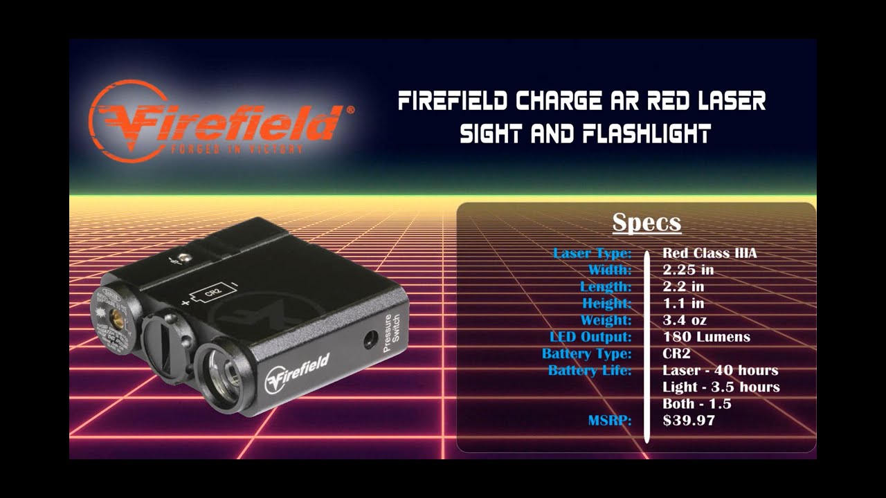 Firefield Charge AR Red Laser Sight and Flashlight
