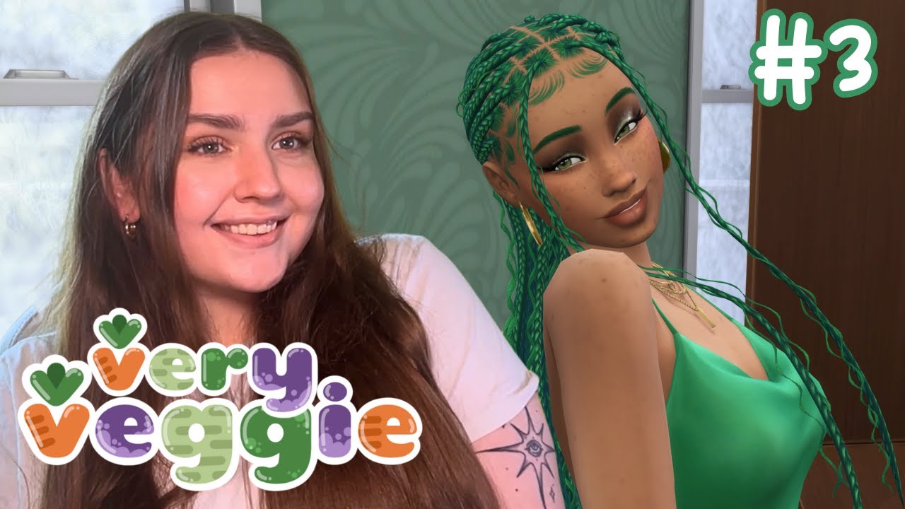 GRWM while we get stressed out to the max in the very veggie legacy challenge - the sims 4 - moesi