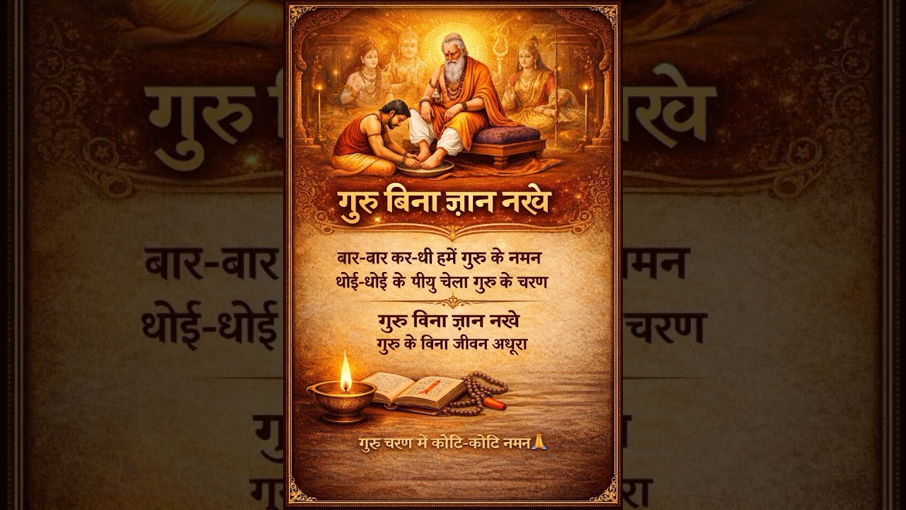 “बार-बार करथी हमें गुरु के नमन | Guru Vandana | छत्तीसगढ़ी गुरु भजन”