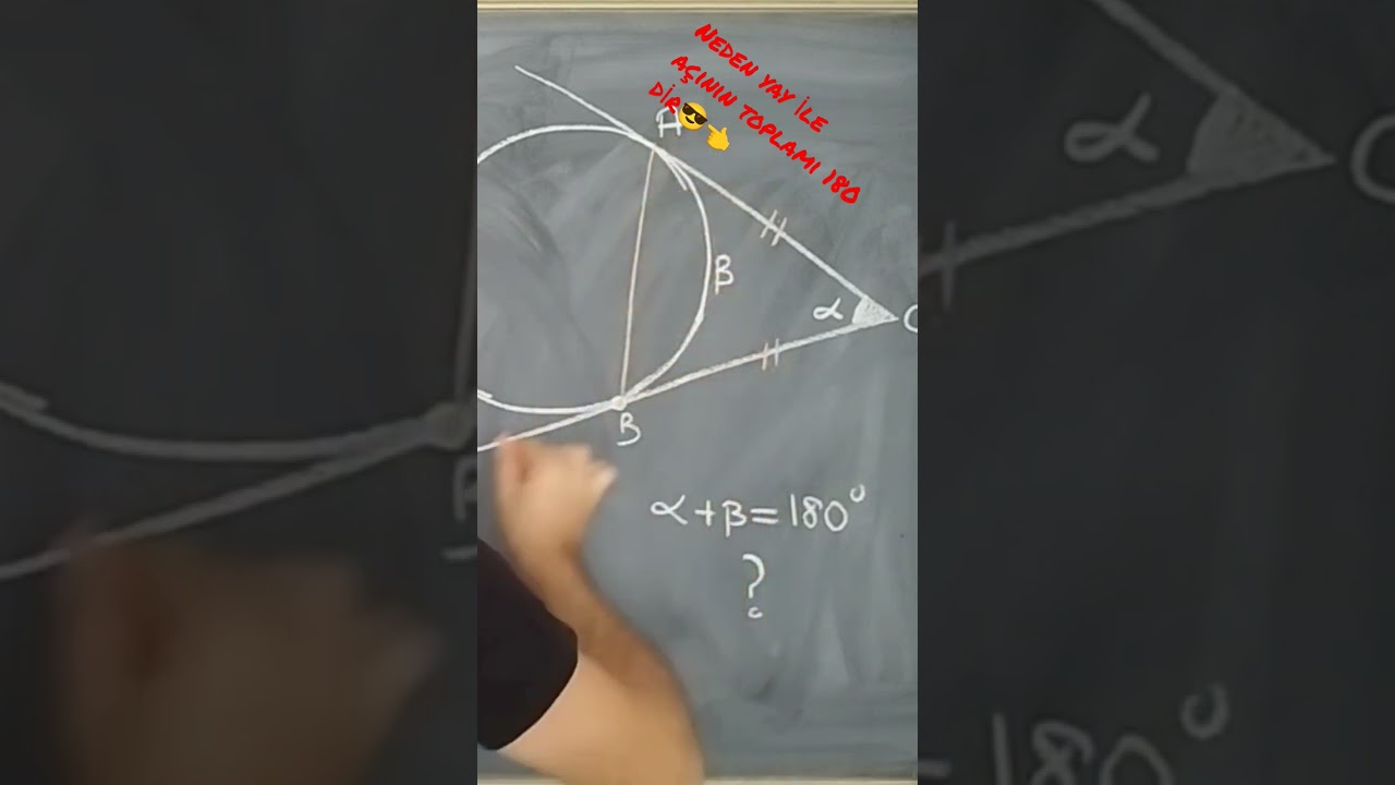 Yay ile a&ccedil;ının toplamı neden 180 dir. 🔥 #geometry #kpss2022 #eğitim #keşfet #keşfetteyiz #ayt #geo