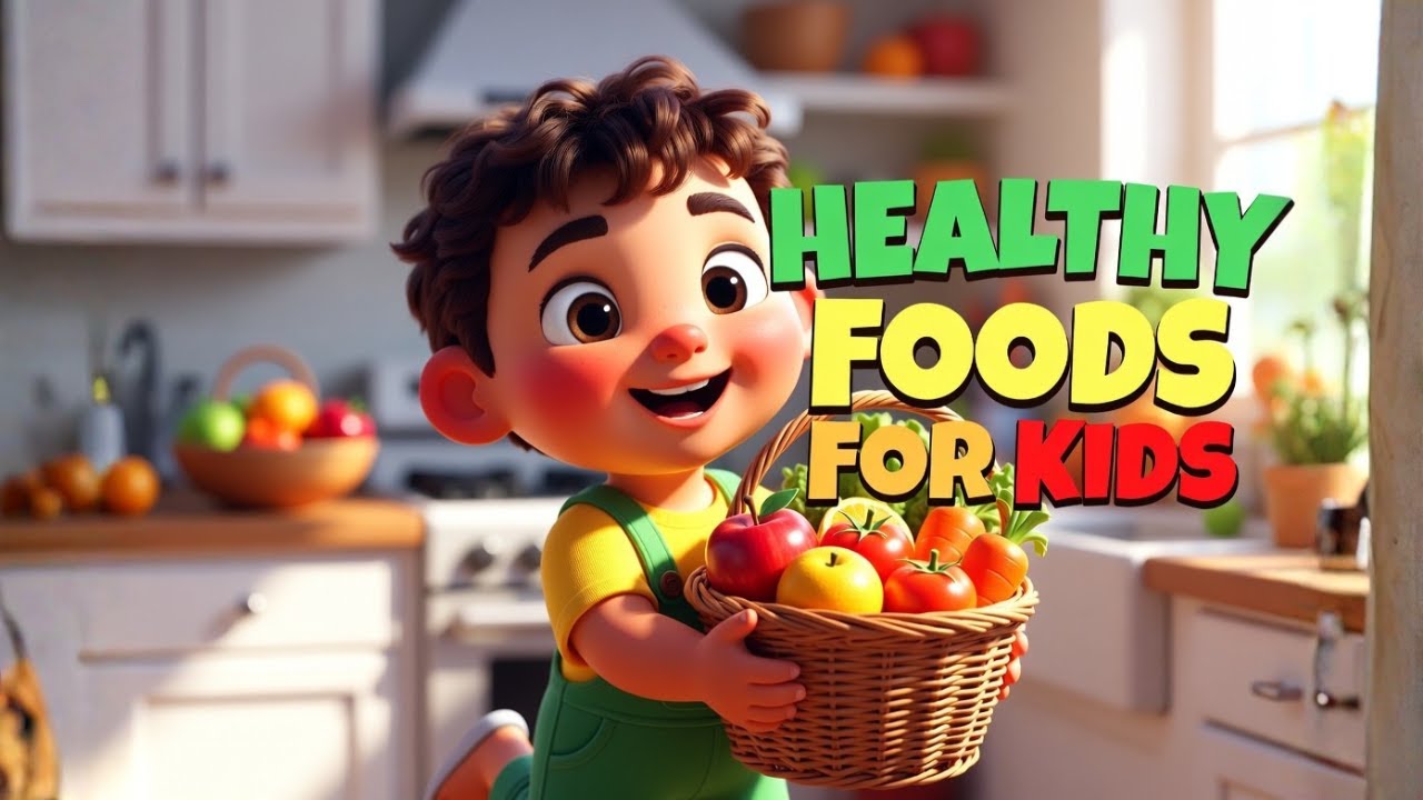 Healthy Foods for Kids | Fun Singing Song About Fruits & Veggies | Kids Nutrition Song