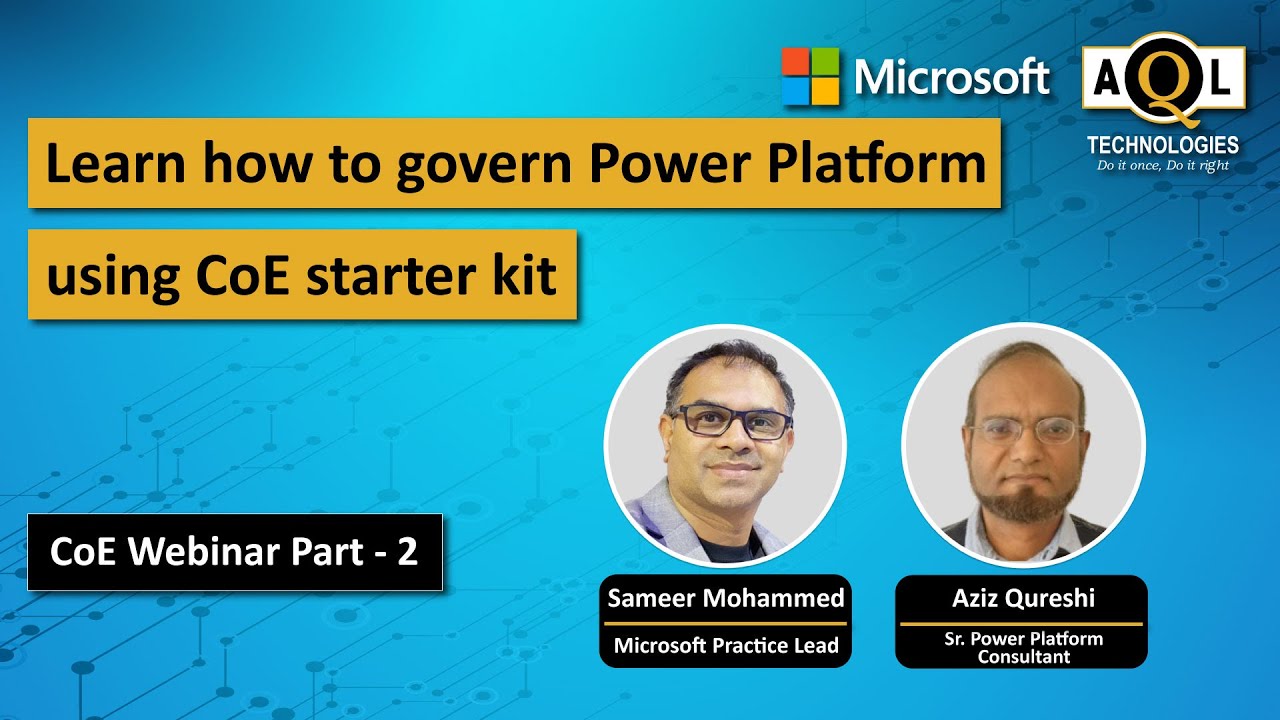 Learn how to govern Power Platform using CoE starter kit