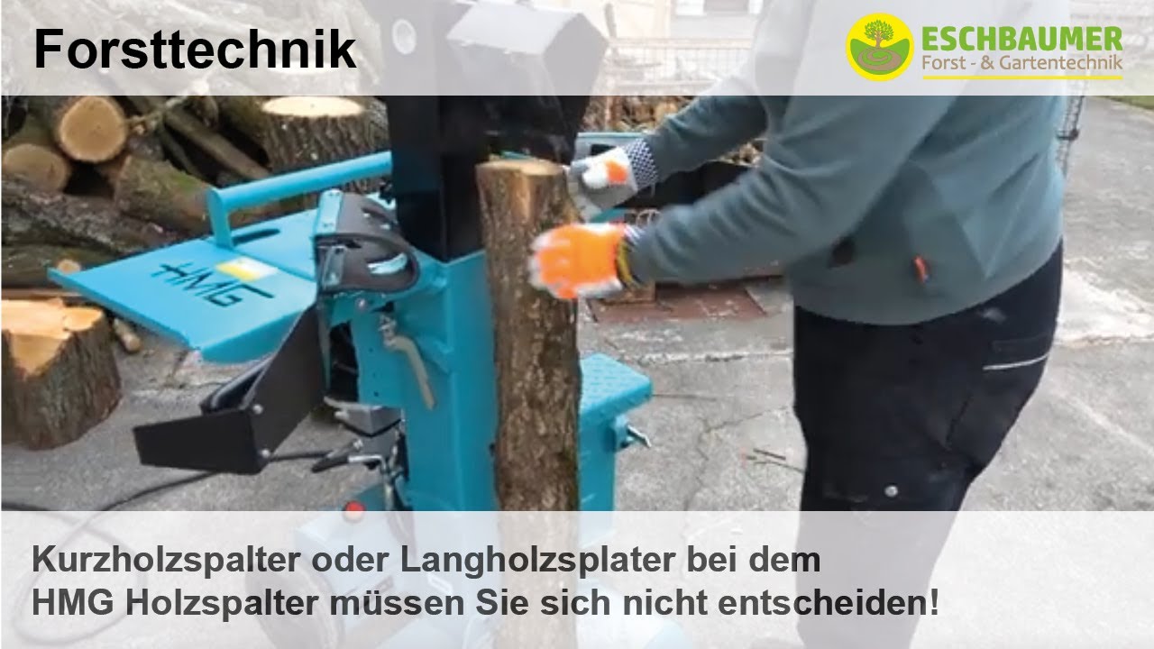 Kurzholzspalter oder Langholzsplater bei dem HMG Holzspalter müssen Sie sich nicht entscheiden!