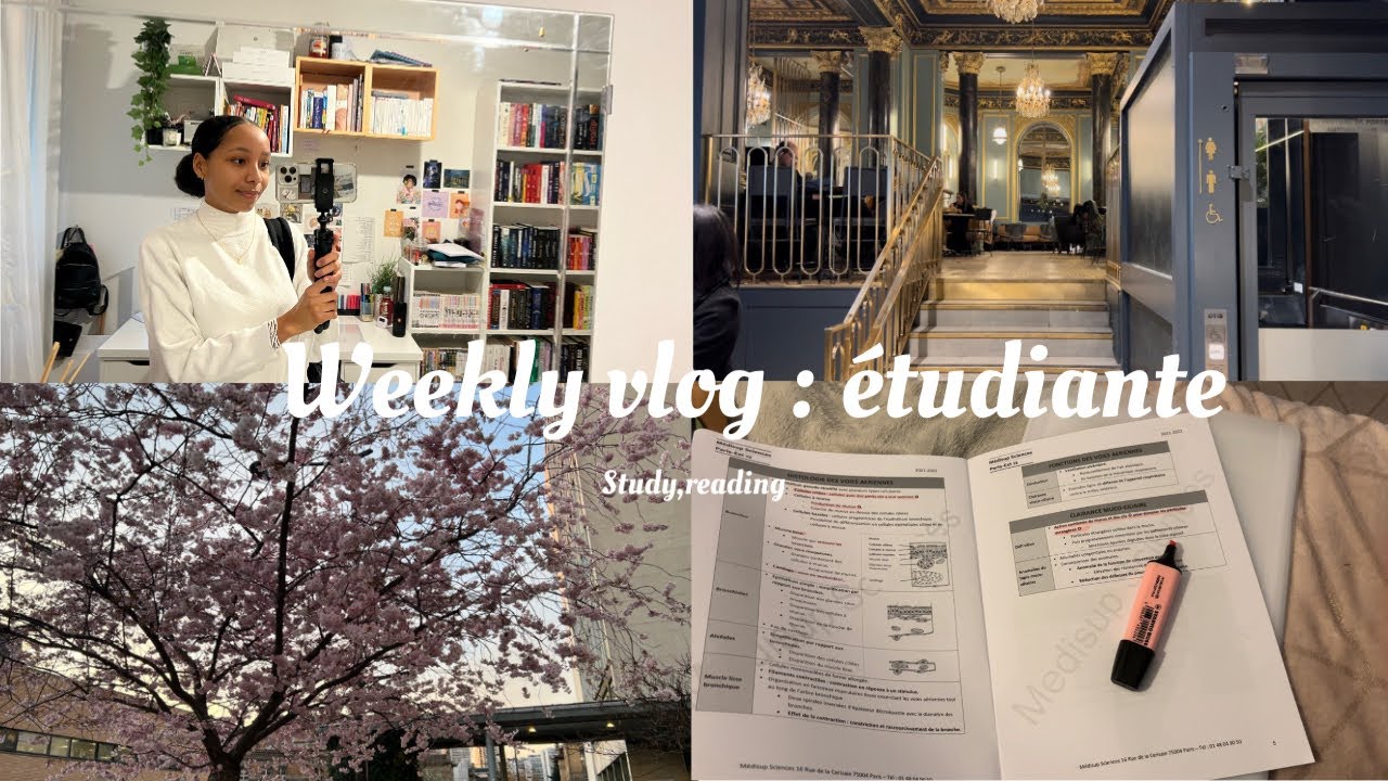 Weekly vlog : étudiante, achats livresques, vie de parisienne 🤍
