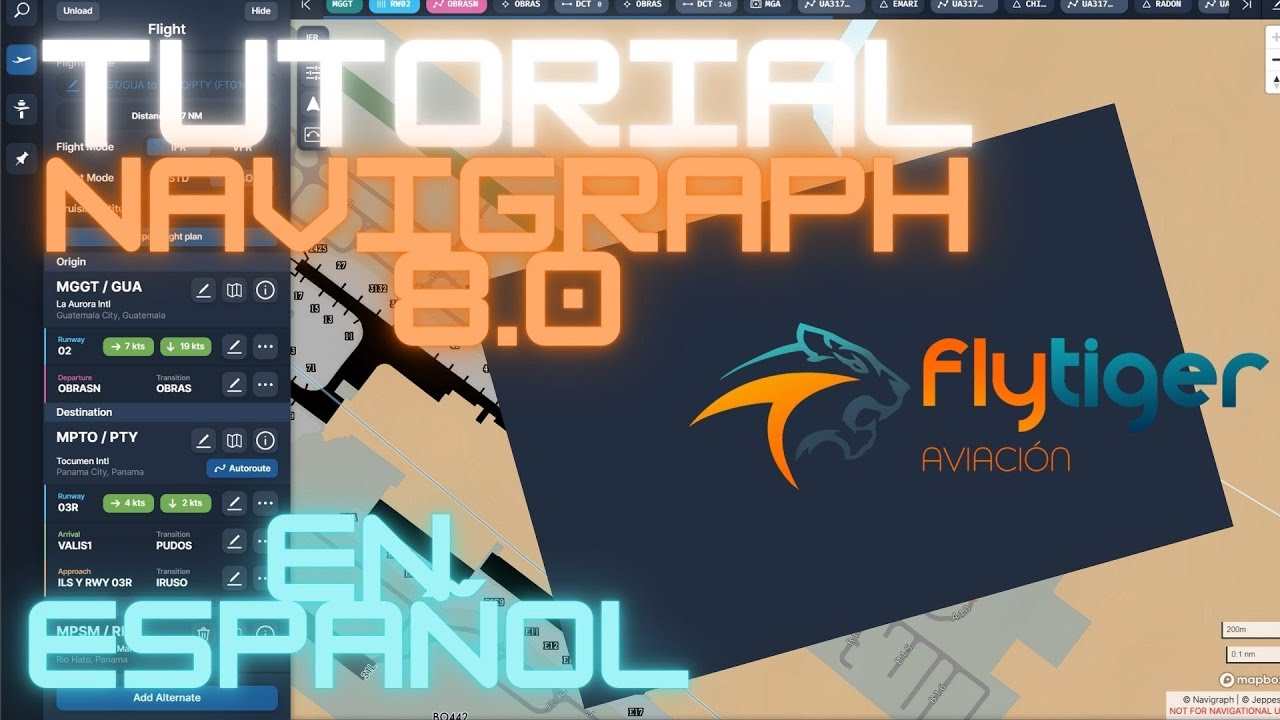 NAVIGRAPH 8.0 TUTORIAL EN ESPA&Ntilde;OL - CREAR PLANES DE VUELO