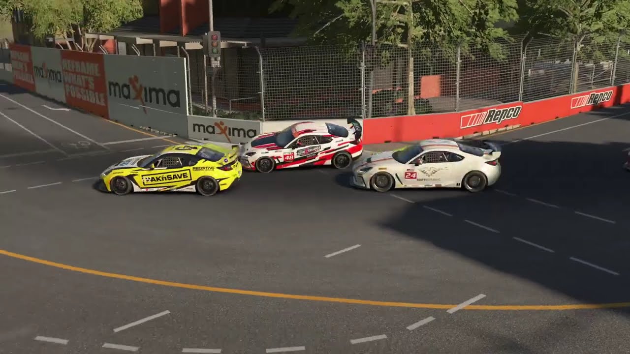 Final lap battle @Adelaide #GR86 #iracing