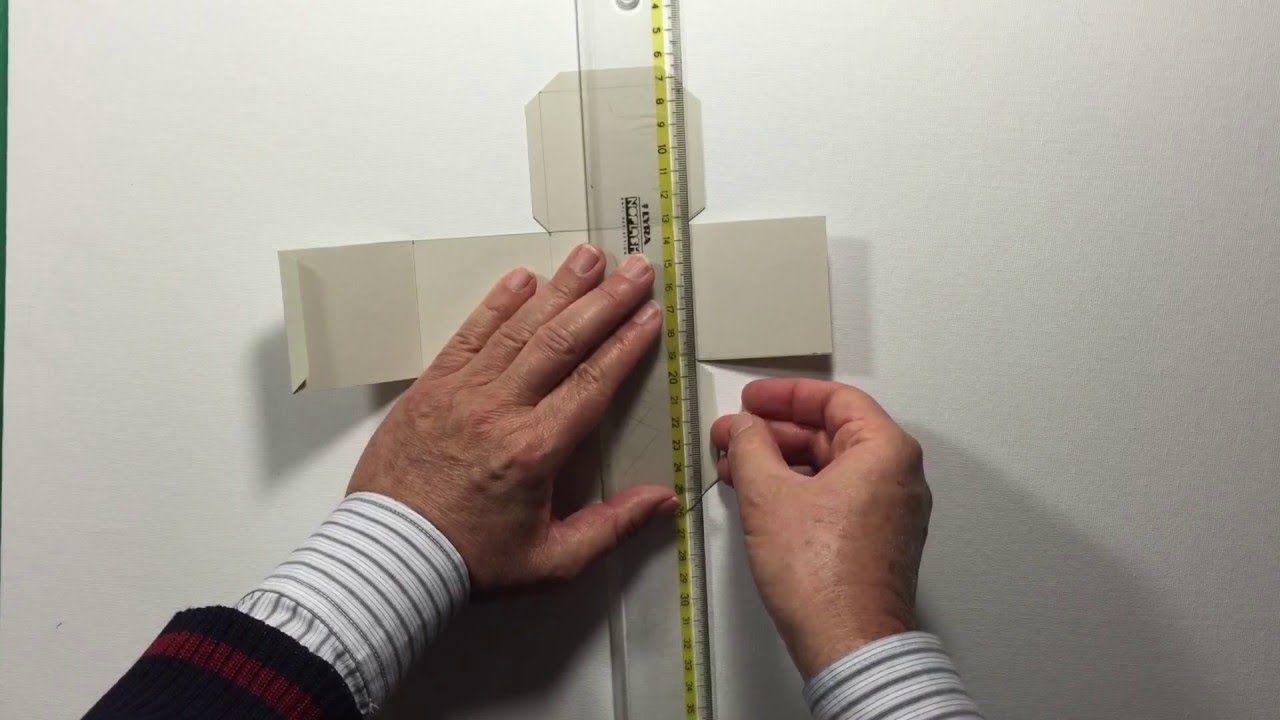 Sviluppo e costruzione di un cubo di carta - How to make a paper cube