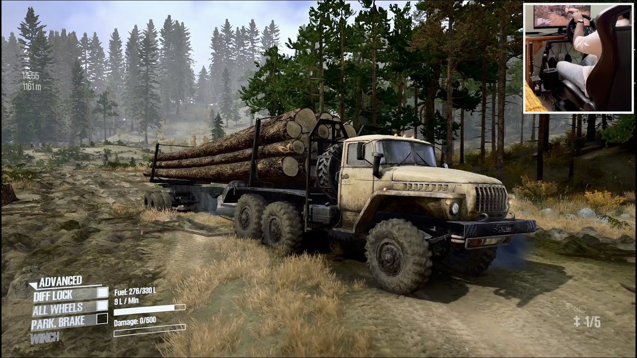Logging in the Forest | MudRunner | Moza R9
