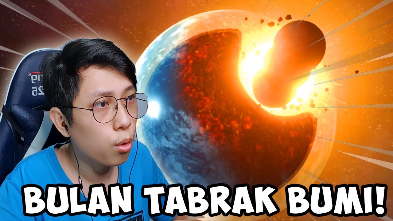 INI JADINYA JIKA BUMI DI TABRAK BULAN!!! - Solar Smash