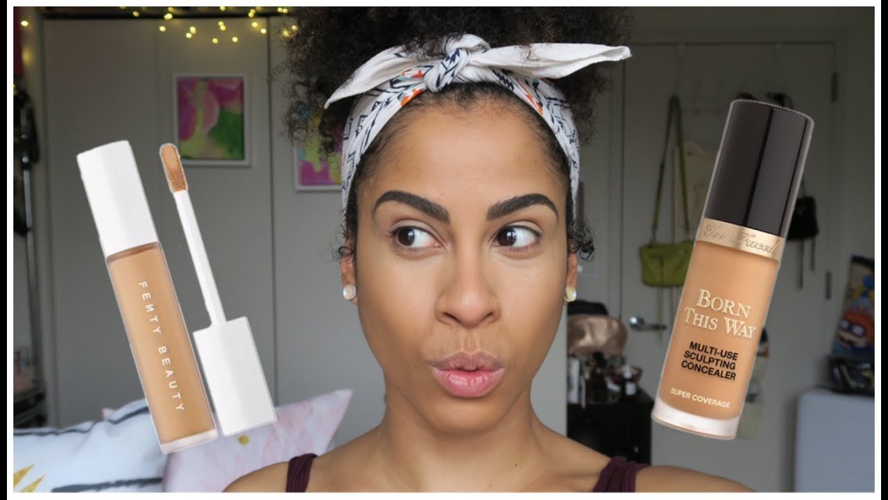 TOO FACED BORN THIS WAY CONCEALER V.S. FENTY BEAUTY INSTANT RETOUCH CONCEALER