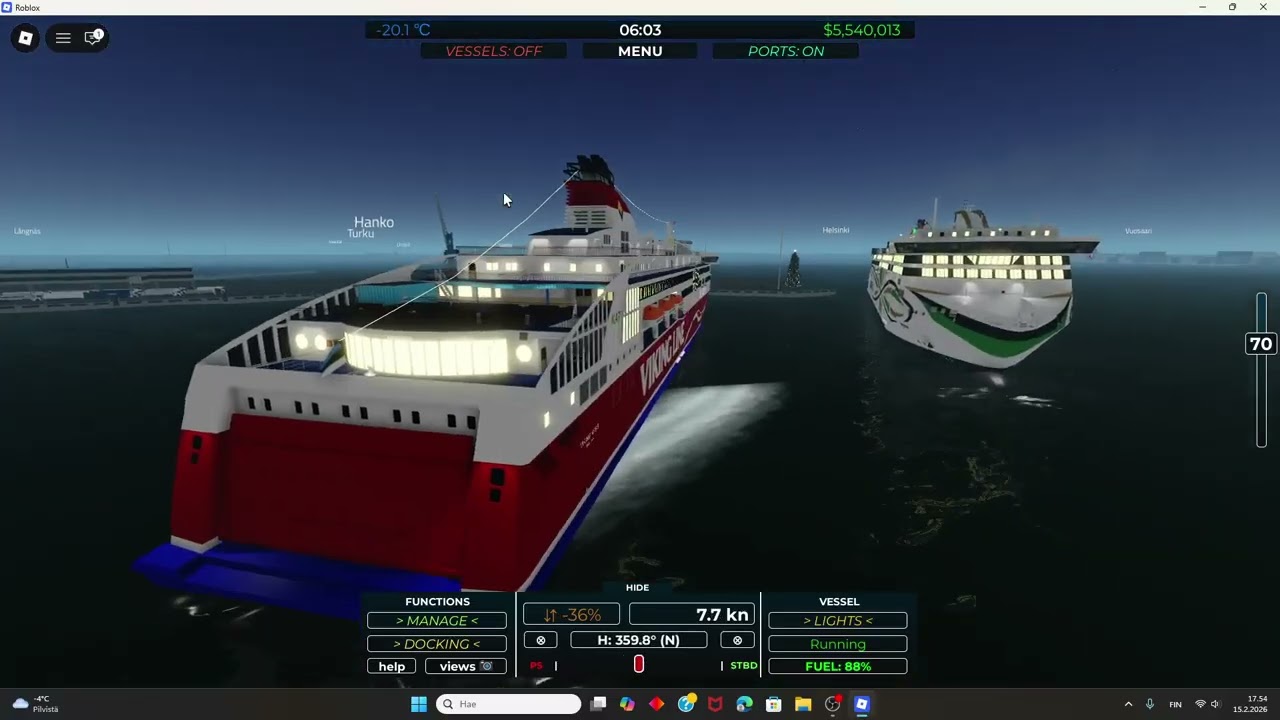 Baltic sea simulator #7. Pitkästä aikaa laivalla eikä kalana.