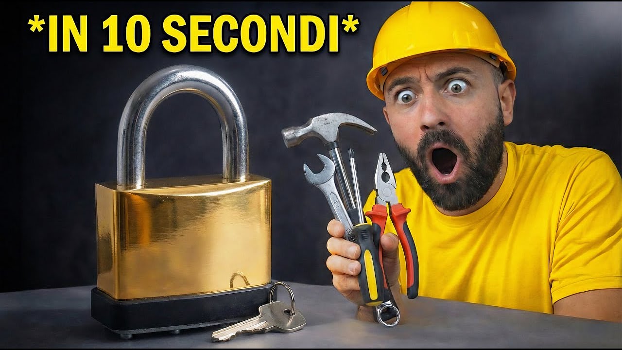 APRIRE un LUCCHETTO Senza CHIAVE 🔐🔑 *IN 10 SECONDI*