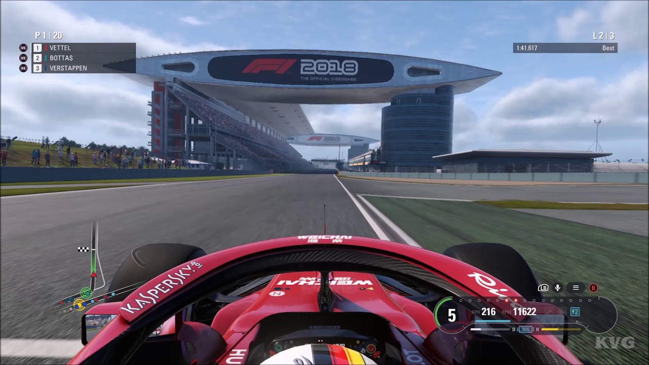 F1 2018 - Sebastian Vettel Gameplay (PC HD) [1080p60FPS]