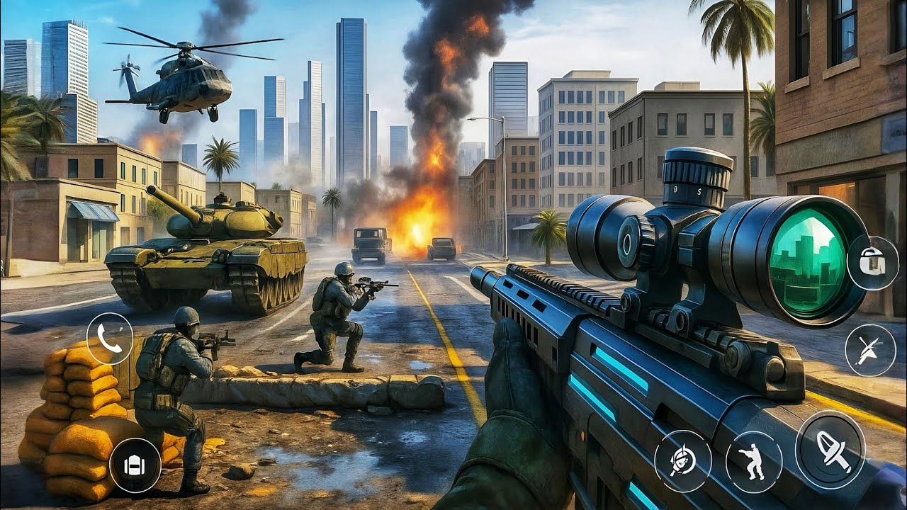 Modern Gun Strike - Army Commando: New FPS Shooting Games - Android GamePlay 