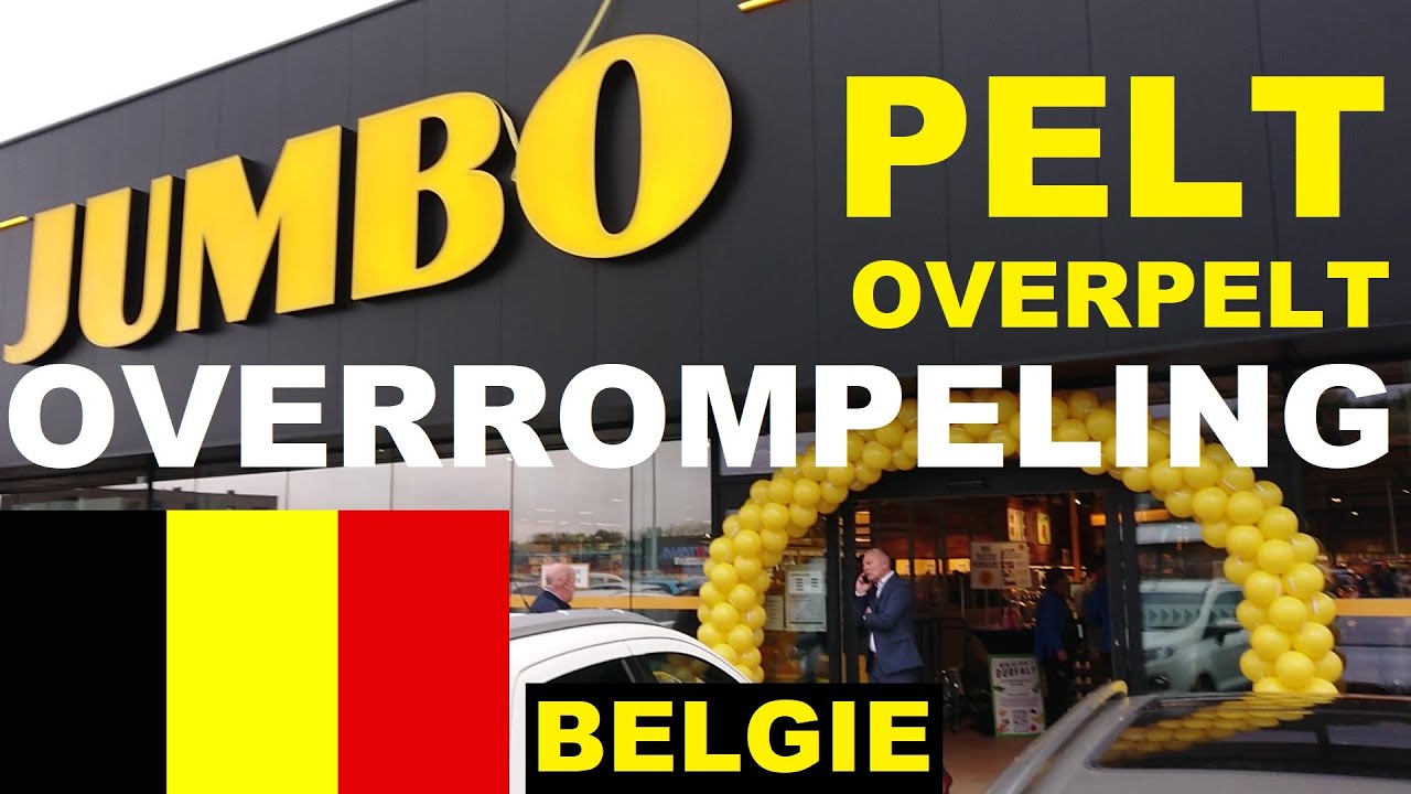 1ste Jumbo in Belgie Pelt OPENING met meer dan 100 METER lange rijen KLANTEN aan de Kassa's