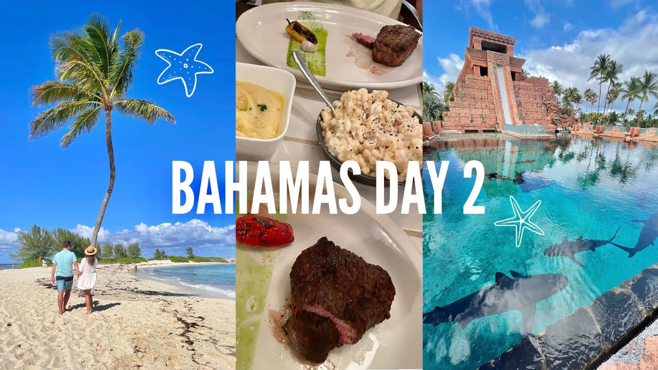 BAHAMAS 🏝️ Atlantis water park, steakhouse dinner, paradise island!