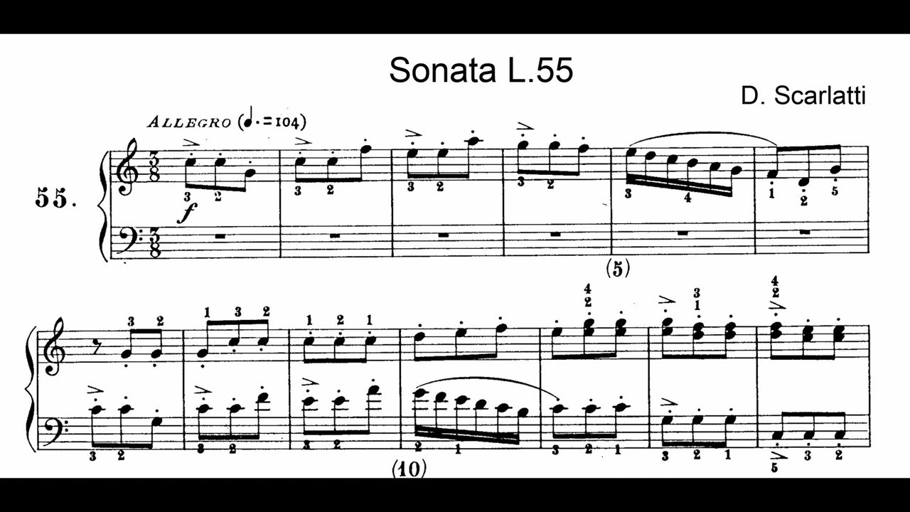 Domenico Scarlatti Keyboard Sonata K330/L55 in C Major