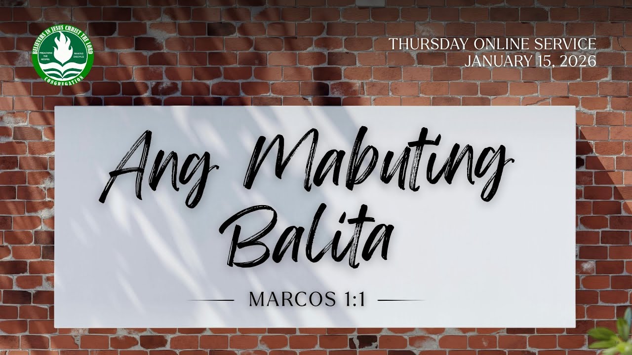 Ang Mabuting Balita: Pagtubos, Manunubos, at Ang Ating Tugon | Mark 1:1