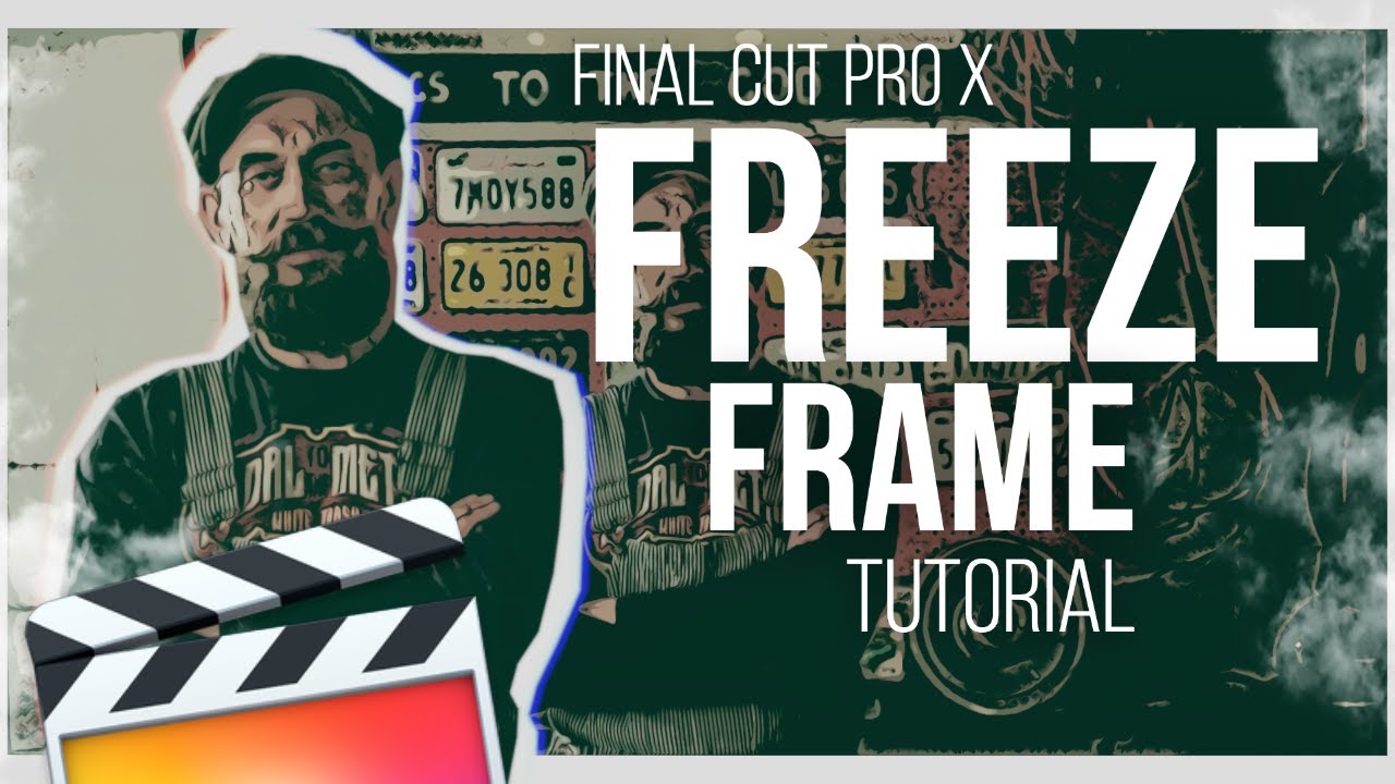 Final Cut Pro X- Freeze frame effect (FCPX) Tutorial congelar fotograma