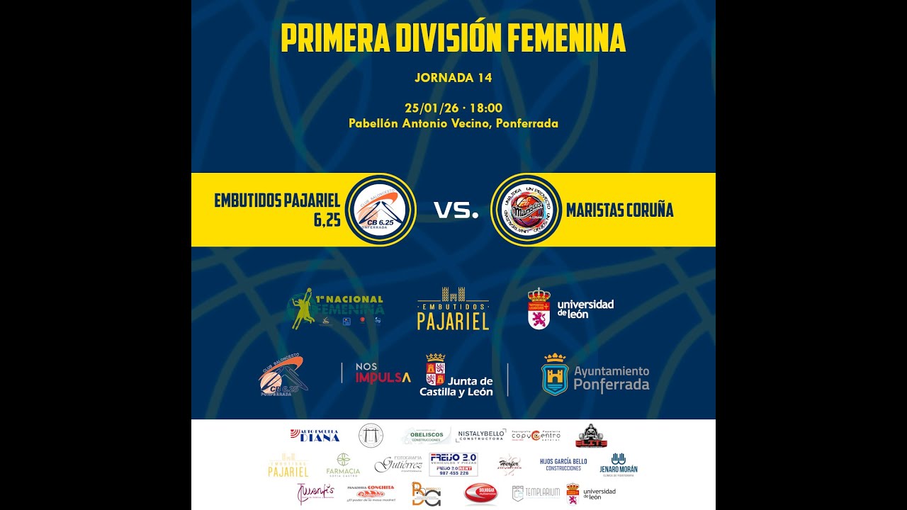 J14 Primera División Femenina. Embutidos Pajariel 6,25 vs. Maristas Coruña