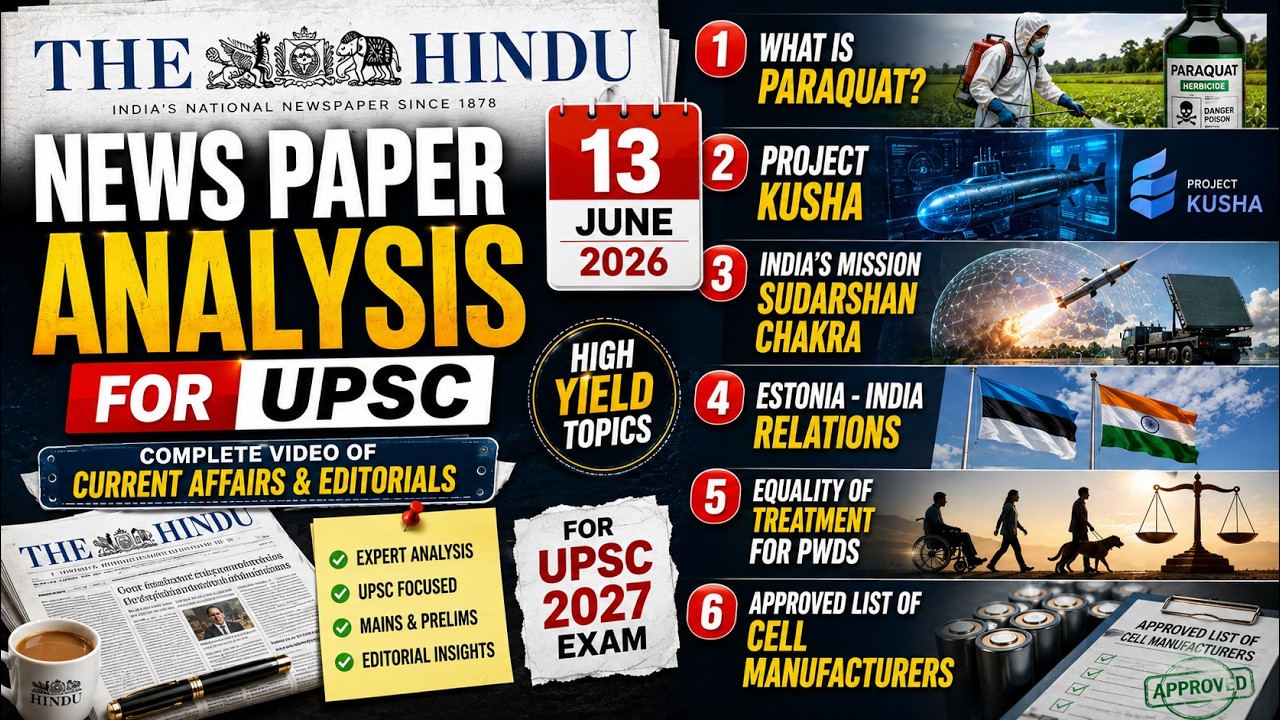 The Hindu Analysis Today | 13 June 2026 | The Hindu Newspaper Analysis | Daily Current Affairs