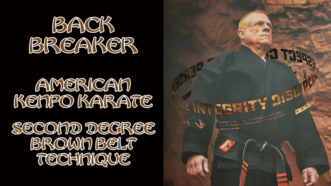 Back Breaker American Kenpo Karate 2nd Degree Brown Belt