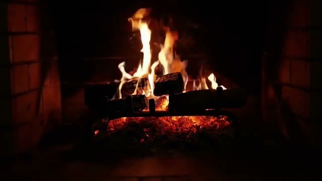 Hour Cozy Fireplace Sounds 🔥 | Relaxing Crackling Fire for Sleep, Study & Stress Relief