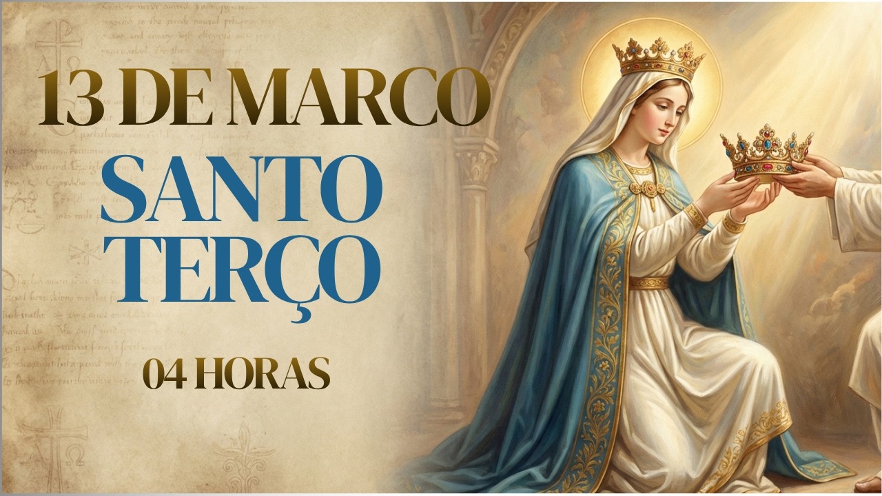 SANTO TERÇO | Sexta-feira, [3/13/2026] – Mistérios Dolorosos | O ESCUDO DO SANGUE DE JESUS| 04 HORAS