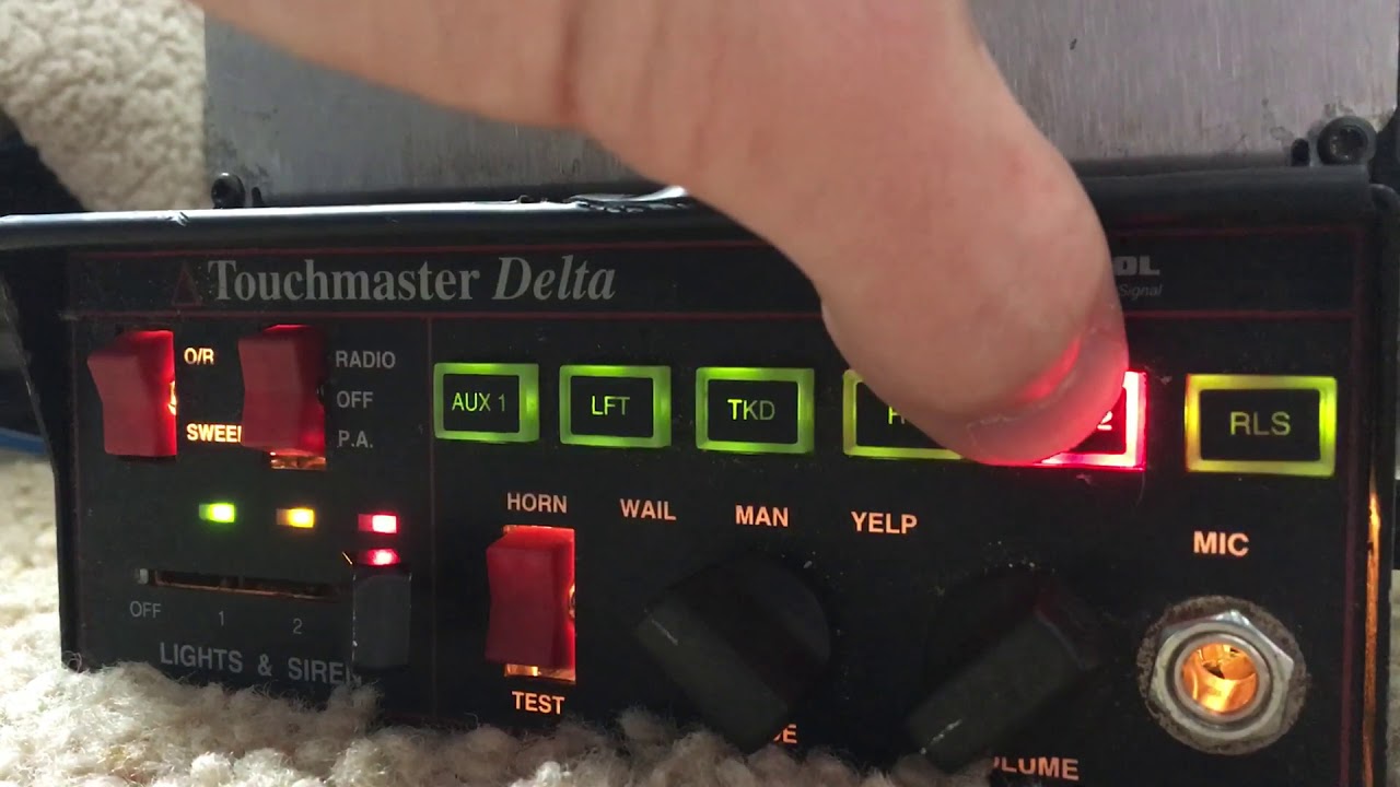 Whelen Alpha 12Q and Federal Signal Touchmaster Delta