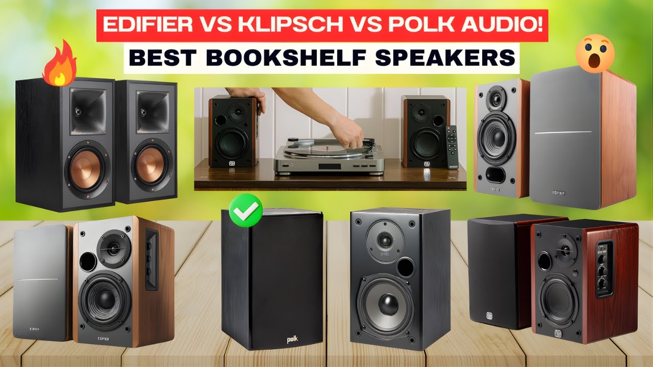 Лучшие полочные колонки 2026 года &mdash; Edifier против Klipsch против Polk Audio!