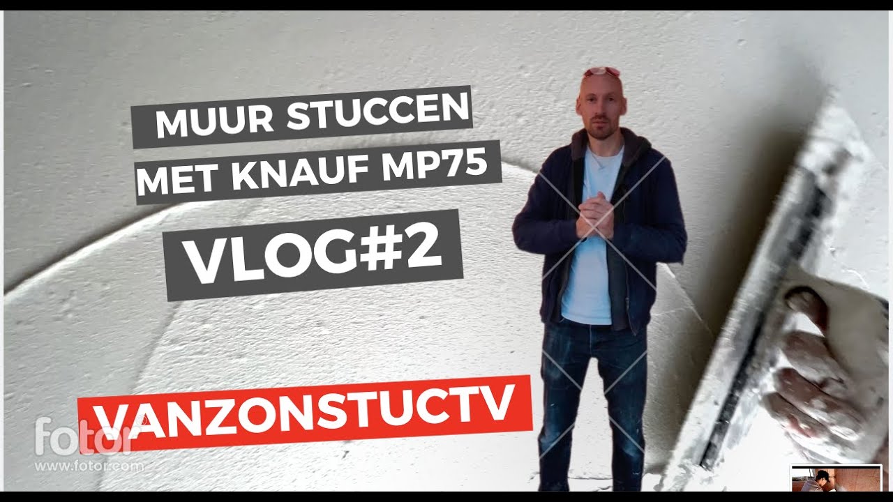 Muur stucen met Knauf MP75 - VLOG #2 - van Zon StucTV -Stukadoorsbedrijf Zwolle