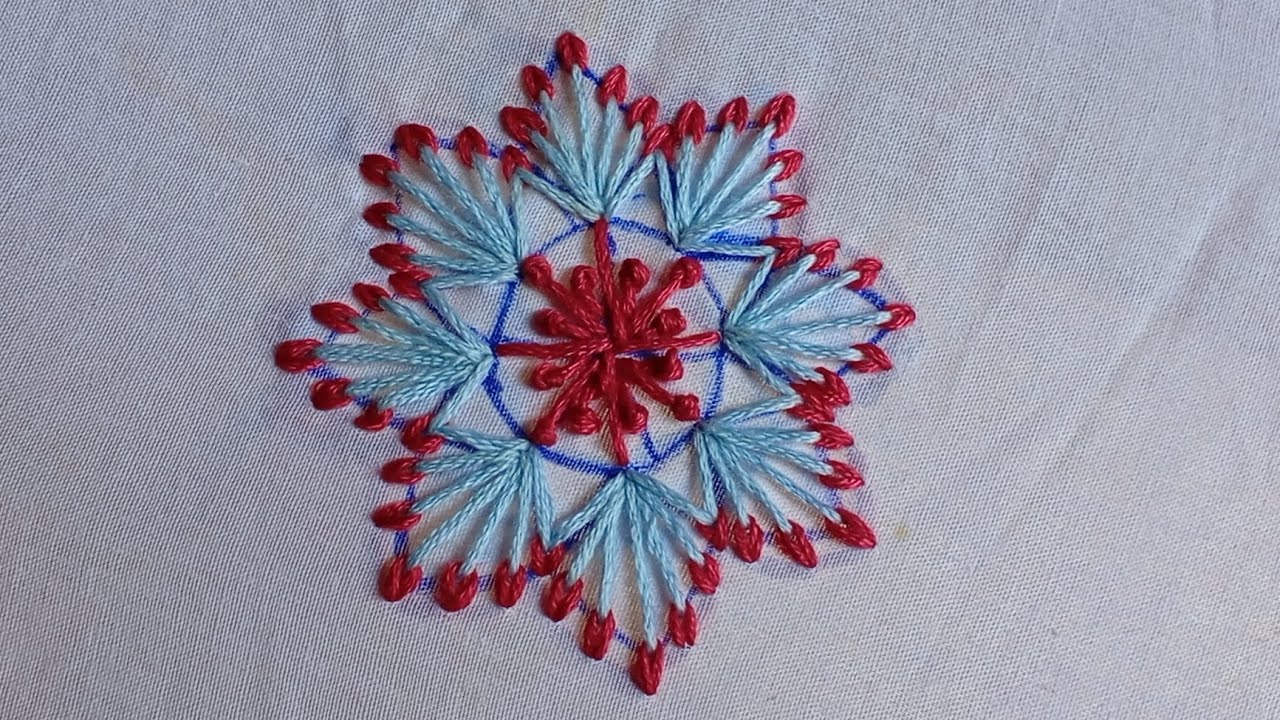 Very beautiful flower 🌹 hand embroidery 🪡 very easy and amazing hand embroidery 