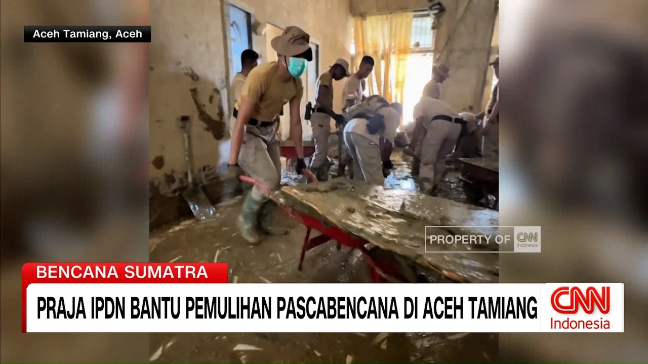 Praja IPDN Bantu Pemulihan Pascabanjir Aceh