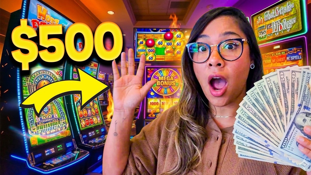 PÁRENLO TODO! Puse $500 en las Slots para hacer mucho Dinero y ESTO PASÓ!