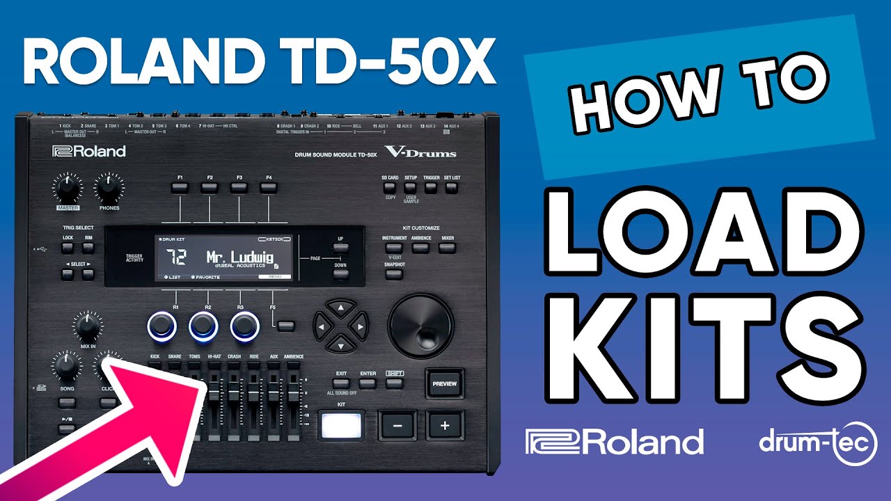 Roland TD-50X: How To Load Custom Kits | Sound and Kit Loading Tutorial