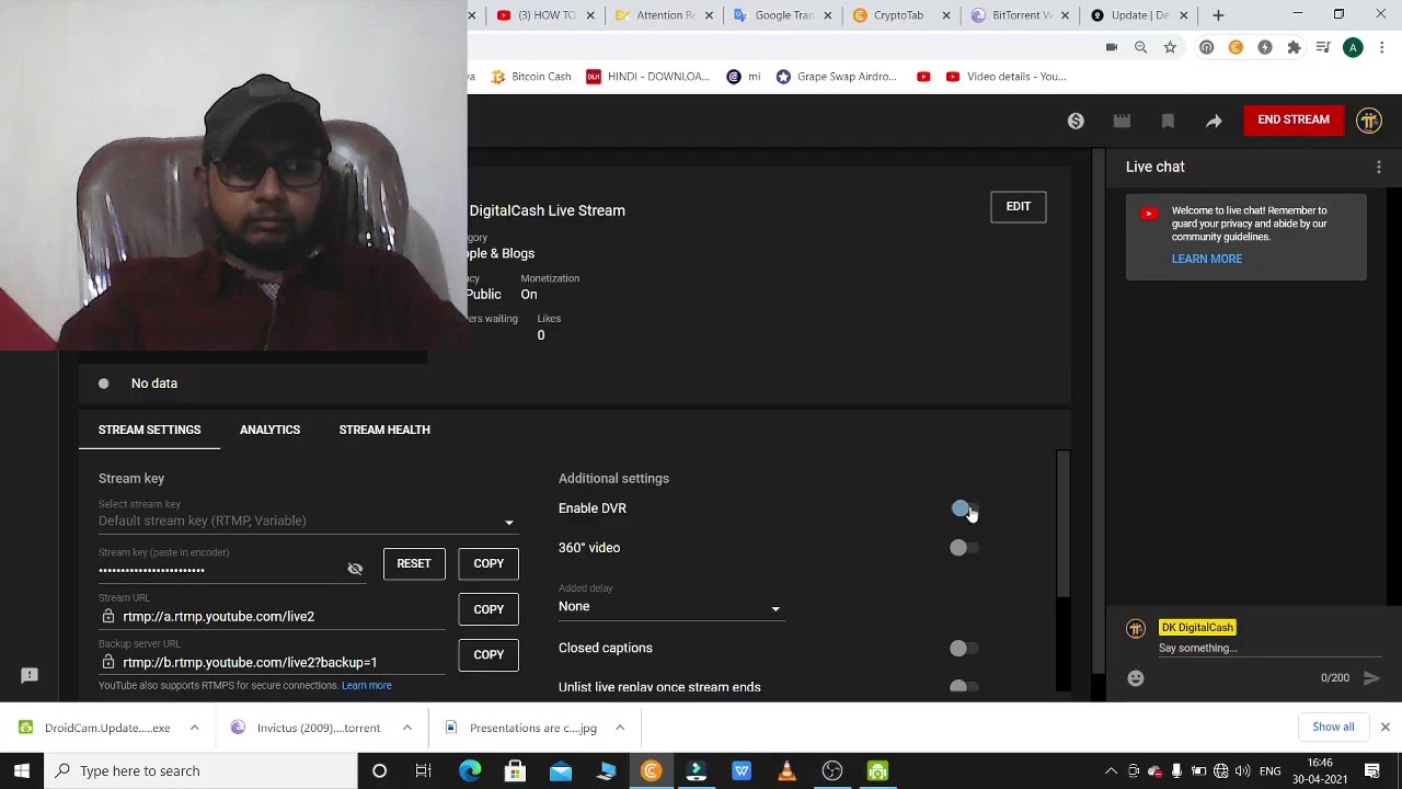 DK DigitalCash Live Stream